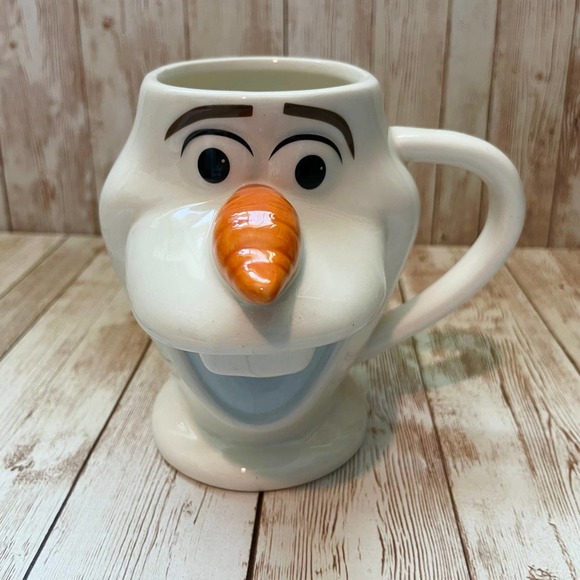 ⤵️ Disney Frozen II Olaf Face 3D Character Face 12 oz Coffee Mug Tea Cup Head - Picture 6 of 8
